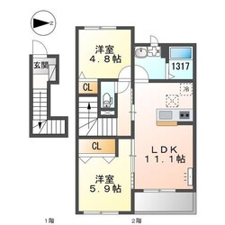 メテオーラの物件間取画像